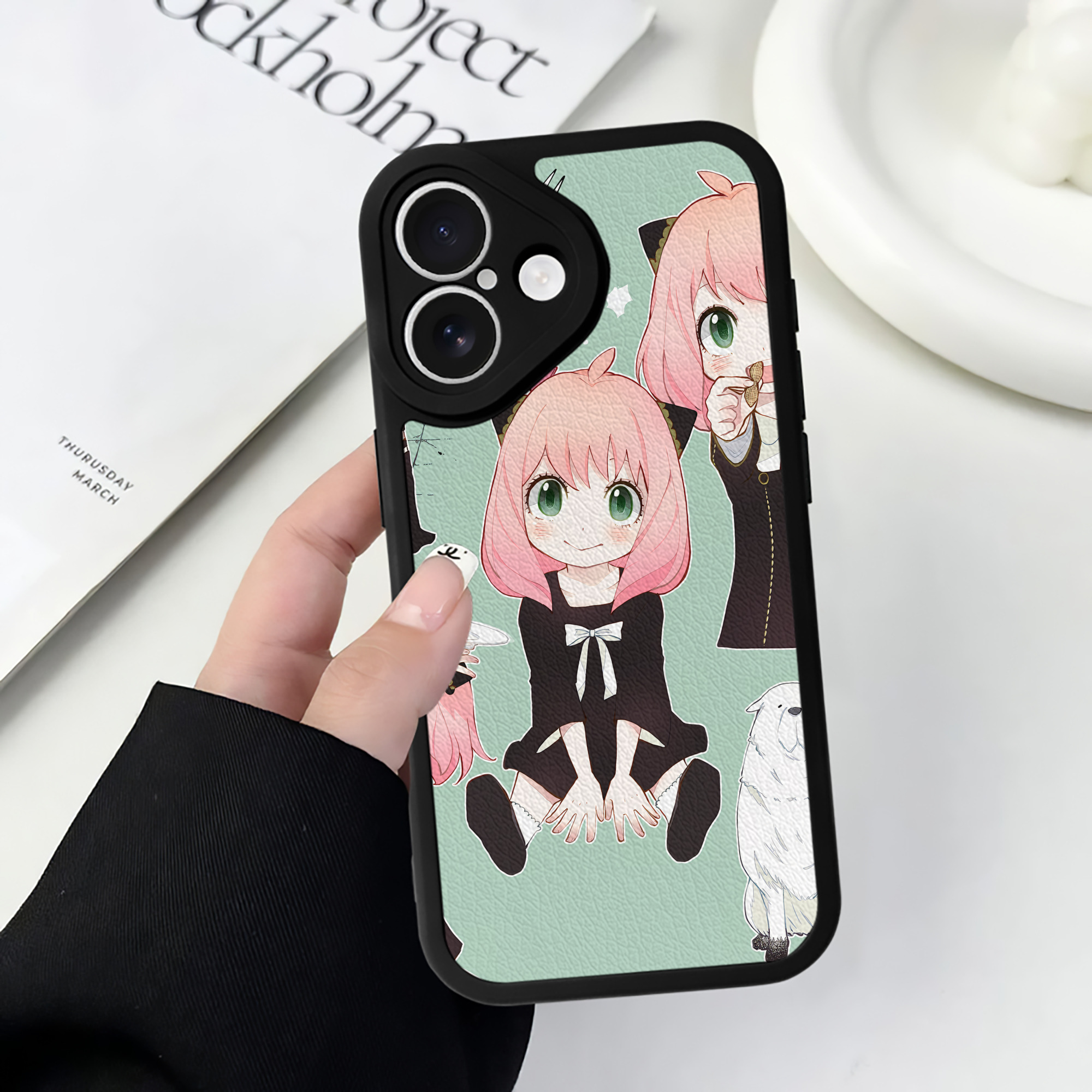 （画像用） SPY×FAMILY间谍家家酒 【iPhone 16シリーズ対応】シリコンスマホケース（レザー調） 材質：シリコン